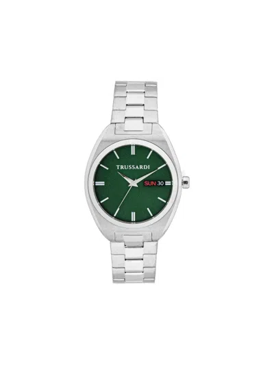 Trussardi Metropolitan 42mm In Silver