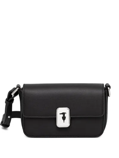 Trussardi Mini Cameo Cross Body Bag In Black