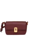 Trussardi Mini Cameo Cross Body Bag In Burgundy
