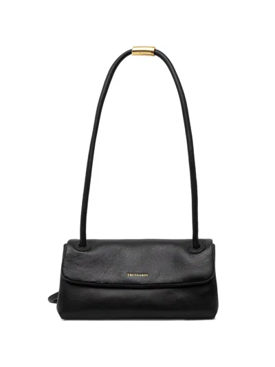 Trussardi Mini Orbita Shoulder Bag In Black