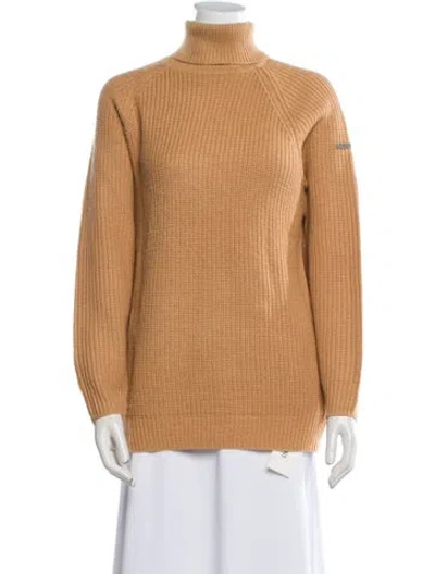 Pre-owned Trussardi Mock Neck Sweater In Brown