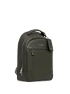 Trussardi Office Pebbled-effect Backpack In Green