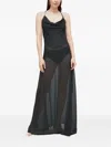 Trussardi Open-back Maxi Dress In Black