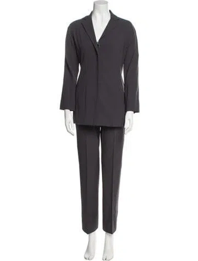 Pre-owned Trussardi Pantsuit In Gray