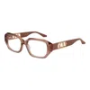 Trussardi Pink Women Glasses Frame In Brown