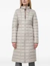 Trussardi Quilted Coat In Neutral