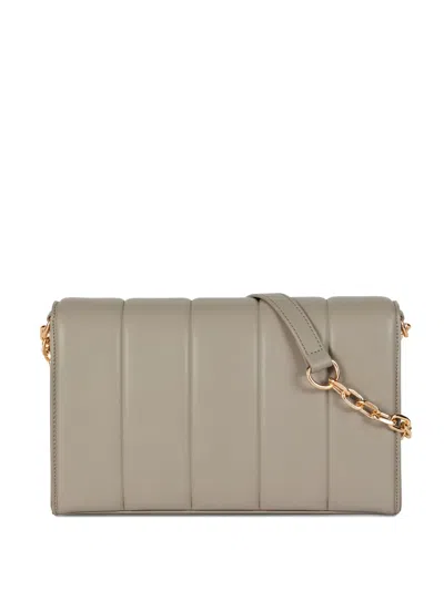 Trussardi Quilted Shoulder Bag In Neutral