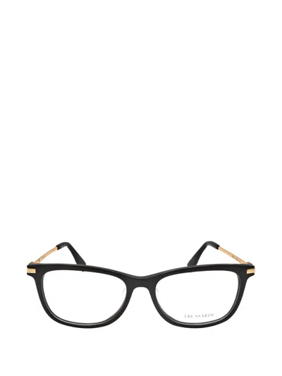 Trussardi Rectangle-frame Glasses In Black