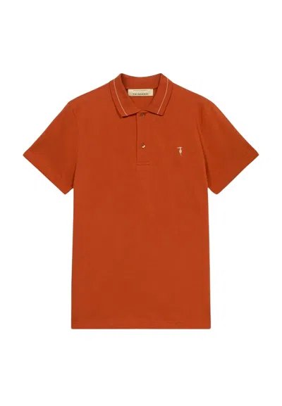 Trussardi Regular Polo-piquet In Red