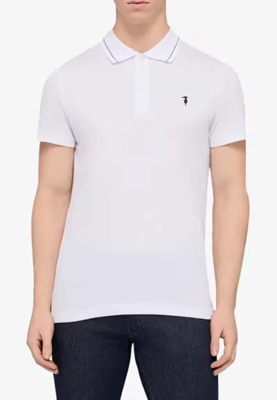 Trussardi Regular Polo-piquet In White