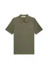 Trussardi Regular Polo-technical Piquet In Green