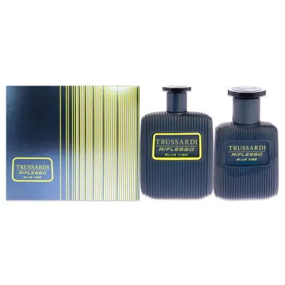 Trussardi Riflesso Blue Vibe By  For Men - 2 Pc Gift Set 3.4 oz Edt Spray, 1oz Edt Spray