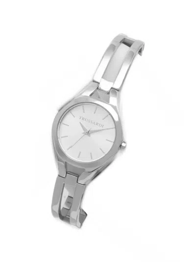 Trussardi Round-face 30mm Watch In Gray