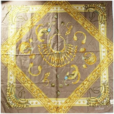 Pre-owned Trussardi Scarf () In Brown