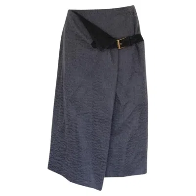 Pre-owned Trussardi Skirt Size 40 In Black