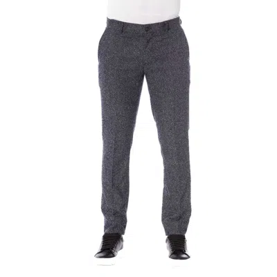 Trussardi Sleek Designer Men's Trousers In Grey