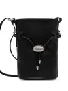 Trussardi Small Amuleto Bucket Bag In Black