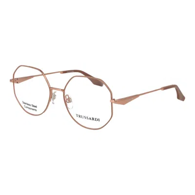 Trussardi Stainless Steel Glasses Women's (frames) In Pink