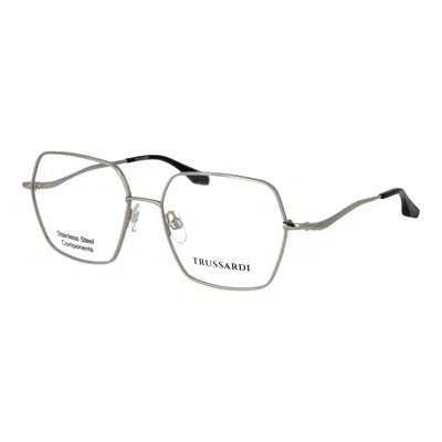 Trussardi Stainless Steel Glasses Women's (frames) In Silver