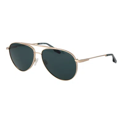 Trussardi Stainless Steel Men's Sunglasses In Gold