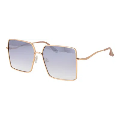Trussardi Stainless Steel Women's Sunglasses In Gold