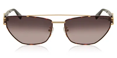 Trussardi Str375 0378 Women's Sunglasses Tortoiseshell Size 61