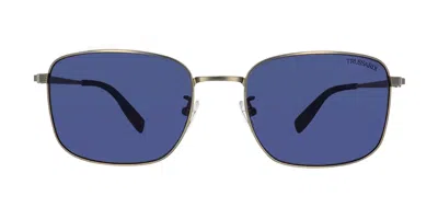 Trussardi Str436 0581 Men's Sunglasses Silver Size 56