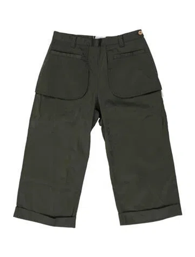 Pre-owned Trussardi Straight Leg Pants In Green