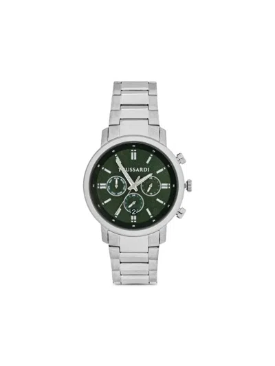 Trussardi T-couple 43mm In Silver