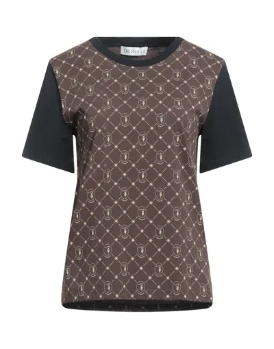 Trussardi T-shirts In Dark Brown