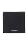 Trussardi Textured Wallet In Black