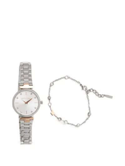 Trussardi T-link 30mm Watch In Silver