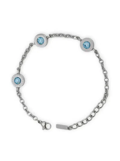 Trussardi T-logo Bracelet In Silver