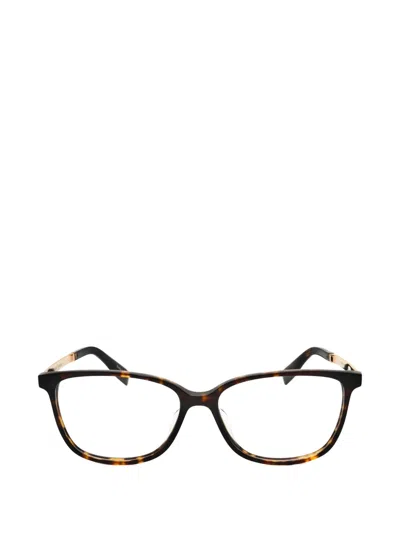 Trussardi Tortoiseshell-effect Cat-eye Glasses In Brown