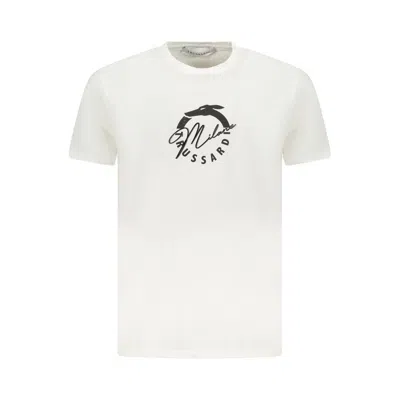 Trussardi White Cotton Men T-shirt