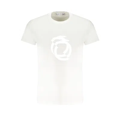 TRUSSARDI WHITE COTTON T-SHIRT