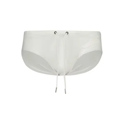 TRUSSARDI WHITE ELASTANE SWIMWEAR