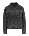 Trussardi Denim Outerwear In Black