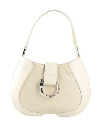 Trussardi Woman Handbag Cream Size - Polyester, Resin In White