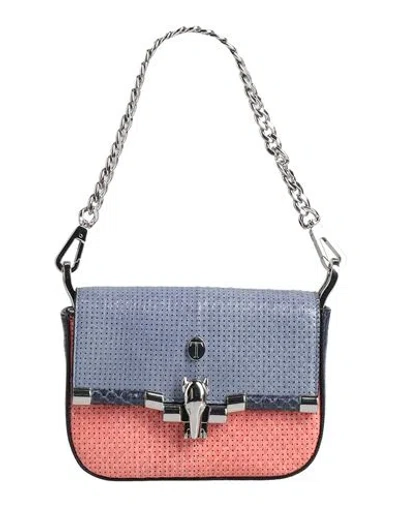 Trussardi Woman Handbag Pastel Blue Size - Cowhide