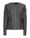 Trussardi Woman Jacket Dark Brown Size 6 Acetate, Viscose In Brown