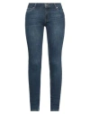Trussardi Woman Jeans Blue Size 26 Cotton, Elastane In Blue