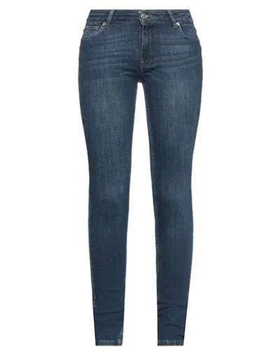 Trussardi Woman Jeans Blue Size 26 Cotton, Elastane