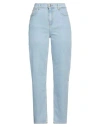 Trussardi Woman Jeans Blue Size 28 Cotton, Elastane In Blue