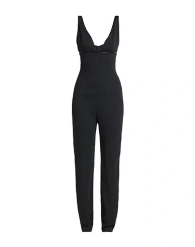 Trussardi Woman Jumpsuit Black Size 4 Textile Fibers