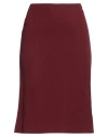 Trussardi Woman Midi Skirt Burgundy Size 10 Acetate, Viscose In Red