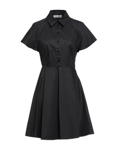 Trussardi Woman Mini Dress Black Size 2 Cotton, Elastane