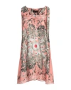 Trussardi Woman Mini Dress Salmon Pink Size 4 Viscose, Silk In Pink