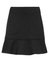Trussardi Woman Mini Skirt Black Size 4 Polyester, Viscose, Elastane In Black