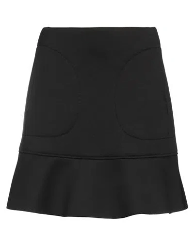 Trussardi Woman Mini Skirt Black Size 4 Polyester, Viscose, Elastane